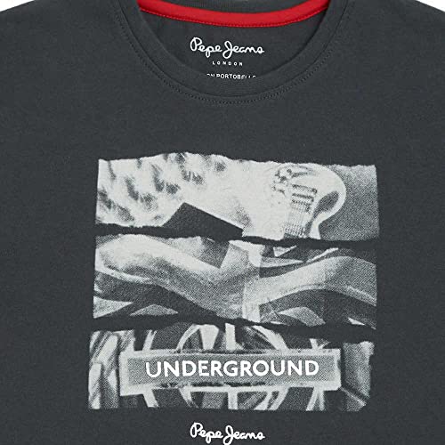 Image of Pepe Jeans Boy's Regular Fit Crew Neck Graphic Print T-Shirt