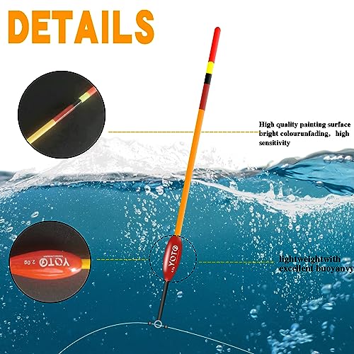 Yoto Fishing Float Set, 2g 3g 4g Sliding Fishing Float with Bobber
