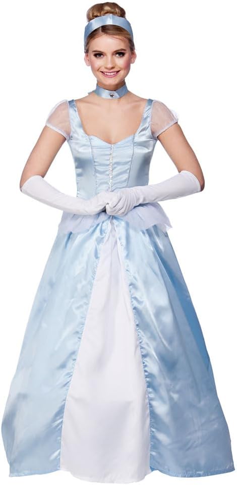 Wicked Costumes® Adult Women’s Sweet Cinders Fancy Dress Costume – Fairytale Princess Outfit