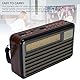Retro Tragbares Radio, Kleiner Vintage AM FM Shortwave -Radio mit Bluetooth, Solar oder Batterie Betrieben, für den Notfall Im Freien Beleuchtet Im Freien