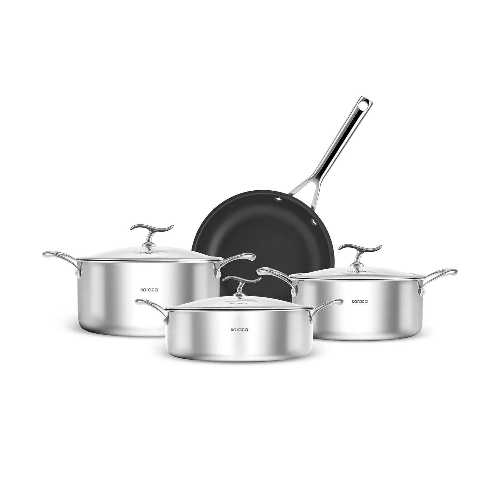 Karaca Plasma Steel 316+ 3Ply 7 Parça Tencere Seti