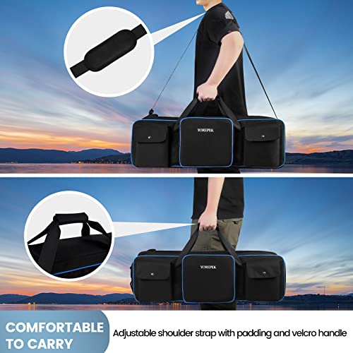 YOREPEK Tripod Carrying Case Bag, Light Stand Bag with 2 Protective Padding, 30.5" Large Photo Studio Equipment Case fit Tripods, Monopods, Speaker Stands, Boom Stands, Camcorder, Mic Stands, Travel by YOREPEK - Image 6