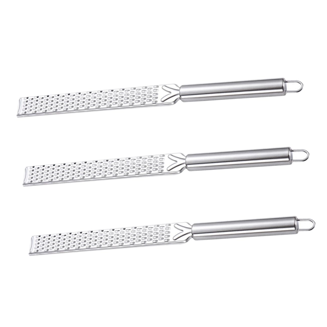 FUNOMOCYA 3-pc Set Cheese Grater Hand Crank Multi-use Fruit Zester Shredder Stainless Steel for Home Kitchen