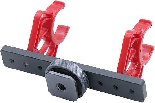 Miniatura 9 de TOSICAM Micrófono de cámara para cámara Soporte de montaje de choque Zapata fría con tornillo hembra de 14 pulgadas para Rode, Azden,