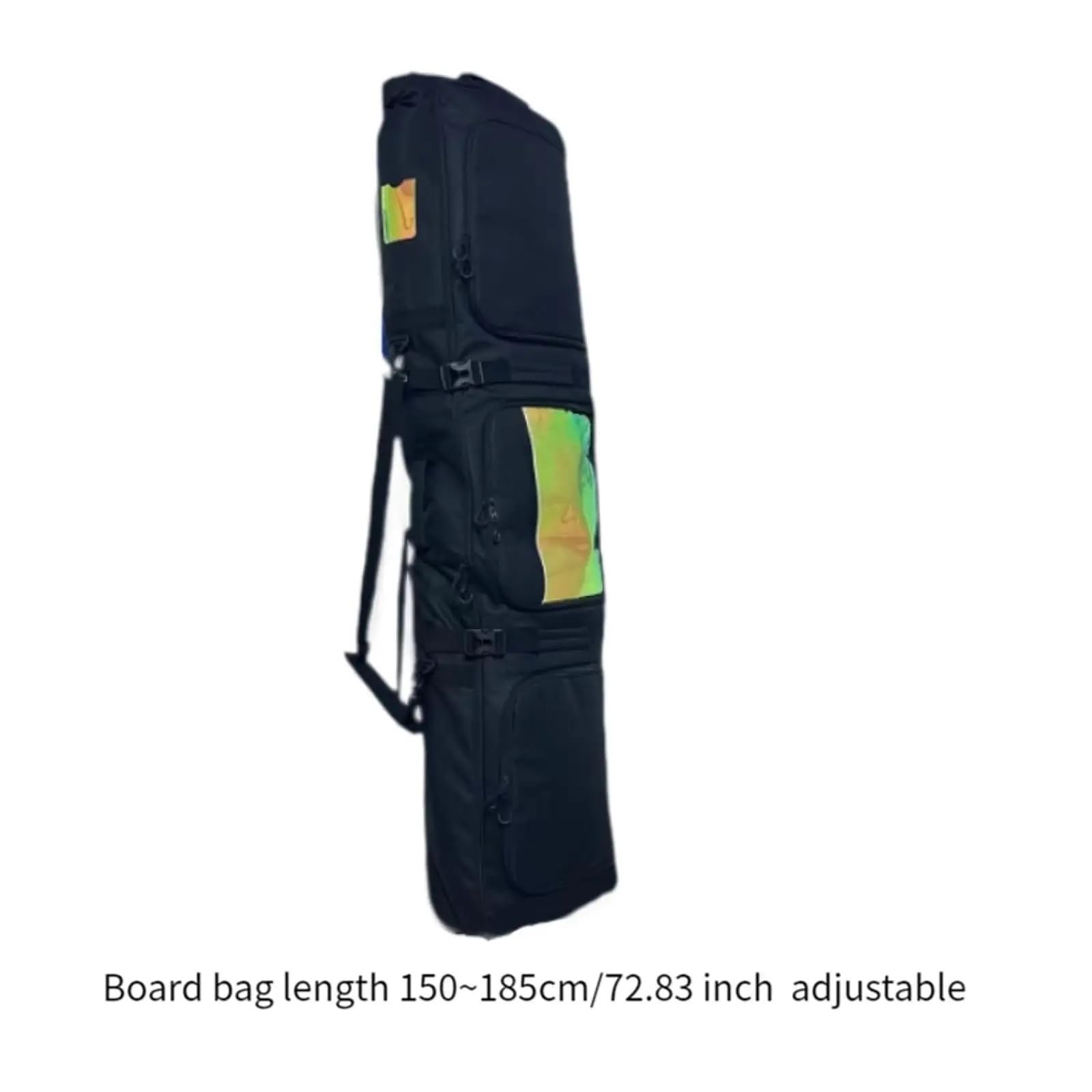 Sacca Snowboard Borsa da Snowboard Borsa da Sci Borsa da Snowboard a Doppia Spalla con Lunghezza Regolabile da Uomo(Black)