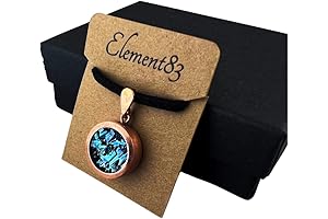 Shimmering Blue Bismuth Necklace: A Symphony of Nature and Art