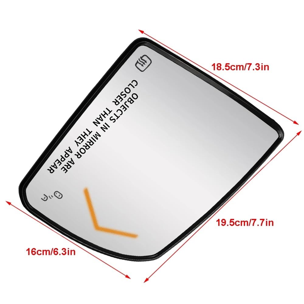vetro retrovisore Per Toyota Per Tundra 2007-2020 | Veicolo Specchietto retrovisore Con Elettrico Riscaldato Signal Lampada 87906-0C031(Left and Right)