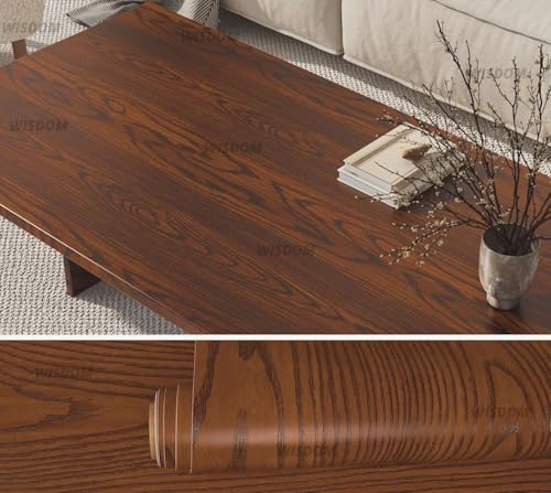 Image of WISDOM Wood Grain Contact Paper Peel and Stick Wallpaper Removable Wall Paper Decorative Cabinet 24x120 Inch,Caramel Wooden