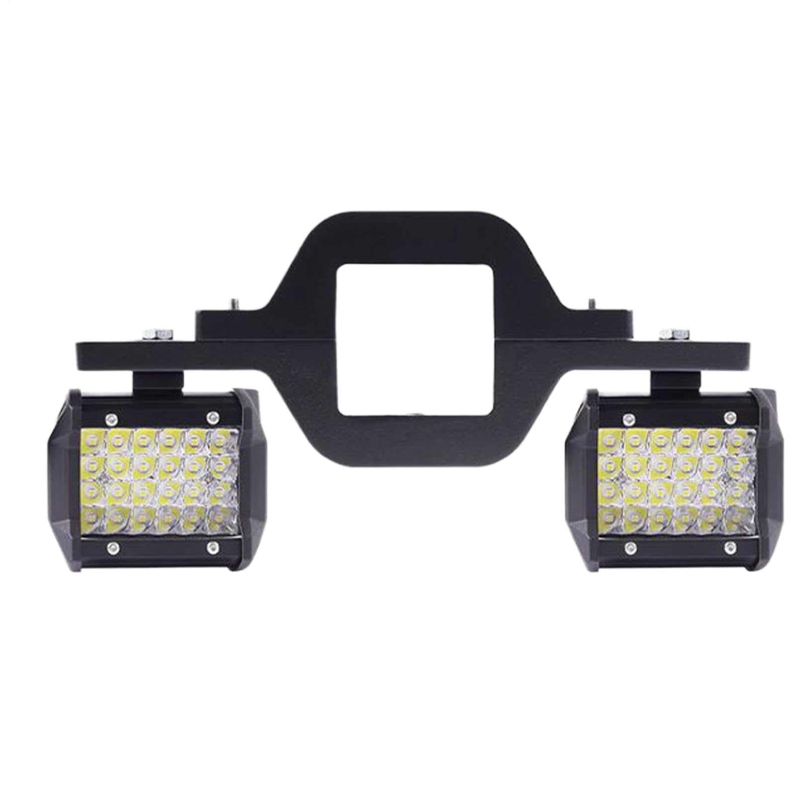 Feux Pods,Éclairage LED avec Support d'Attelage pour Remorque - Bandes Étanches Antipoussière avec Fixations d'Attelage Accessoires Auto pour Conduite Extérieure