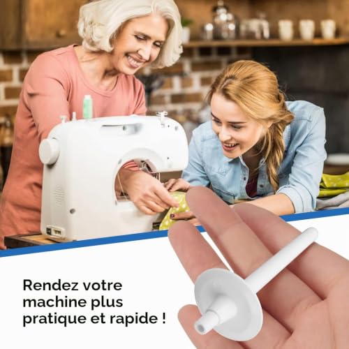 Goupille de bobine de machine à coudre, 3 pièces broche de bobine auxiliaire broches de bobine support de bobine de fil de remplacement pour la plupart des machines à coudre – vue 2