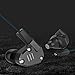 Quad Driver Headphones,ERJIGO KZ ZS6 High Fidelity Extra Bass Earbuds Without Microphone,with Detachable Cable (with Mic, Black)