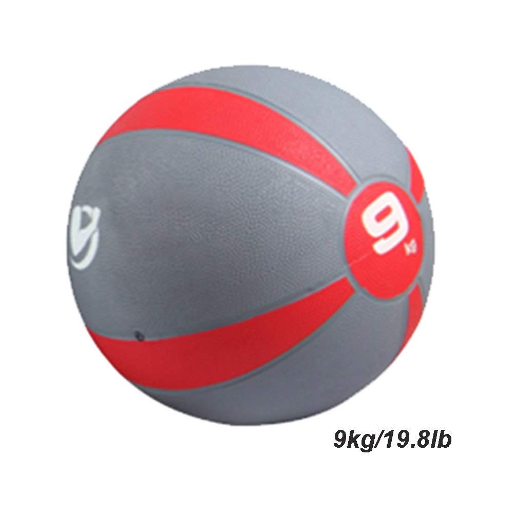 Palle mediche Medicina Wall Ball Sfera, Gomma Elastica Fitness Palla Gravity Ball, Fisica Aerobica Fitness Palla Formazione in Home Gym Yoga Hall, 3-10kg Opzionale (Size : 9kg/19.8lb)