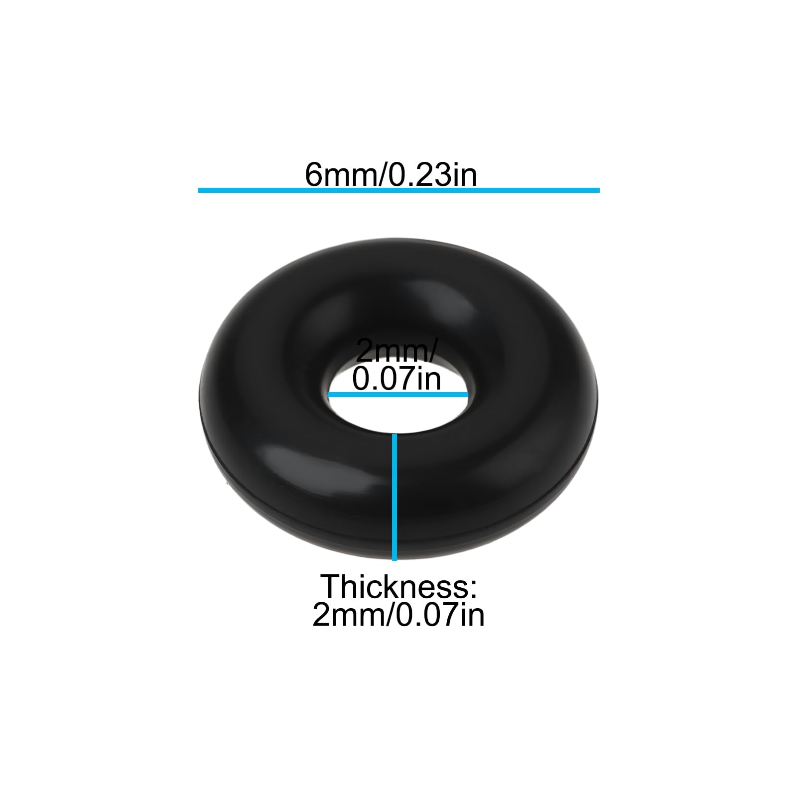OTOTEC 20PCS RC 1:10 Drive Shaft Cup O-Ring 9805240 2 x 2 x 6mm Compatible with T-amiya Compatible with HBX RC Car Buggy - Image 4
