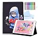 Produktbild A-BEAUTY Hülle für iPad 10.2"2019 (7. Generation) mit Freiem Stift [Flexible TPU-Rückseite] Smart Wallet Stand Schutzhülle mit Auto Sleep/Wake, Boxende Katze