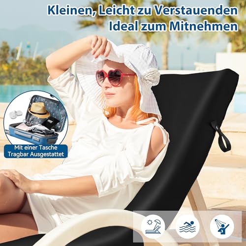 Novent Fitness Handtuch aus Mikrofaser 2er Set, 120x50cm Gym Handtuch mit Reißverschluss Tasche, Kompakt… – Ansicht 2