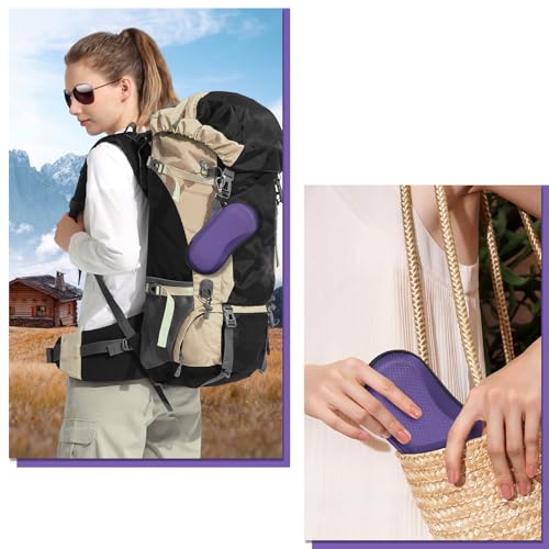 Image of FINTIE Sunglasses Case, Hard EVA Shell Shockproof Sport Glasses Case with Metal Carabiner Travel Zipper Eyeglasses Holder