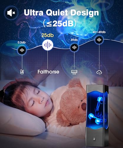 Image of Jellyfish Lamp Mesmerizing Lava Lamp, Multi-Color Jelly Fish Light, Ideal Gifts for Kids and Adults, Jellyfish Night Light for Home