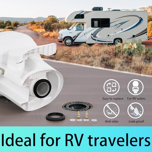 Image of altivox RV Toilet Seal Replacement Kit for Thetford RV Toilet,Perfect fit for Thetford Aqua Magic Style II /Plus /Residence - 34120 Waste Ball Seal & Hardware | Fix Leaks, Odor-Proof, Easy Install