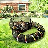 CLKHOWL Outdoor Cat Enclosure, Portable Cat Tents for Outside, Cage Free Outside Cat Playpen Pet Enclosure, Cat Tunnel Outdoor Playground for Indoor Cats & Small Animals