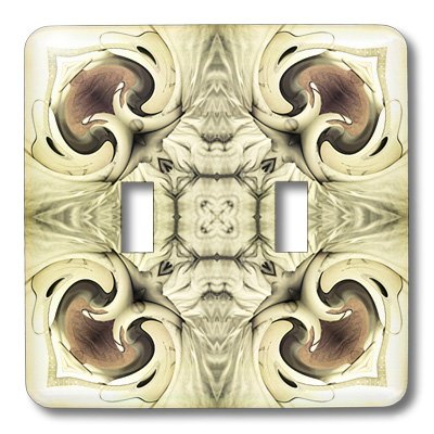 Double interrupteur à bascule avec élégante pierre précieuse mandala 3dRose - 3