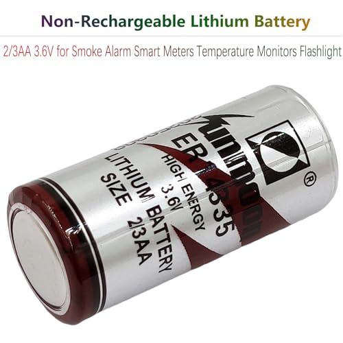 Set 2pcs Batería ER14335 3.6V 1650mAh Litio miniatura 3