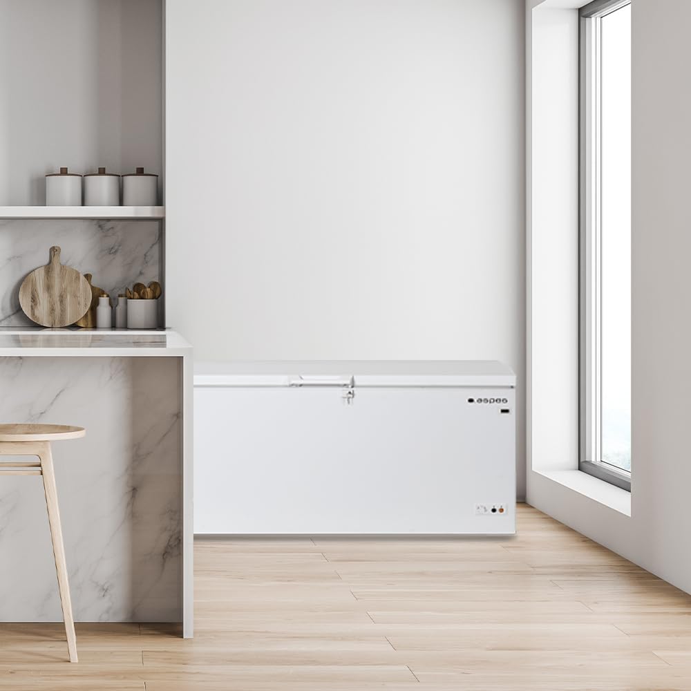 Aspes Congelador horizontal Blanco ACH6200EDC. Capacidad 600 Litros, Dual Cooling, 2 Cestas, Bajo nivel Sonoro, Eficiencia Energética Clase C