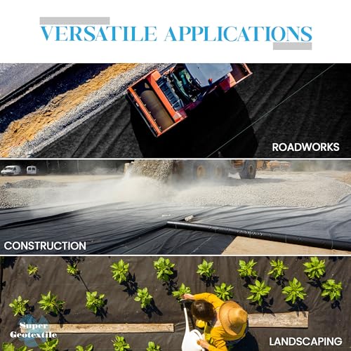 image for Super Geotextile Woven Geotextile Fabric for Driveway and Road Stabili