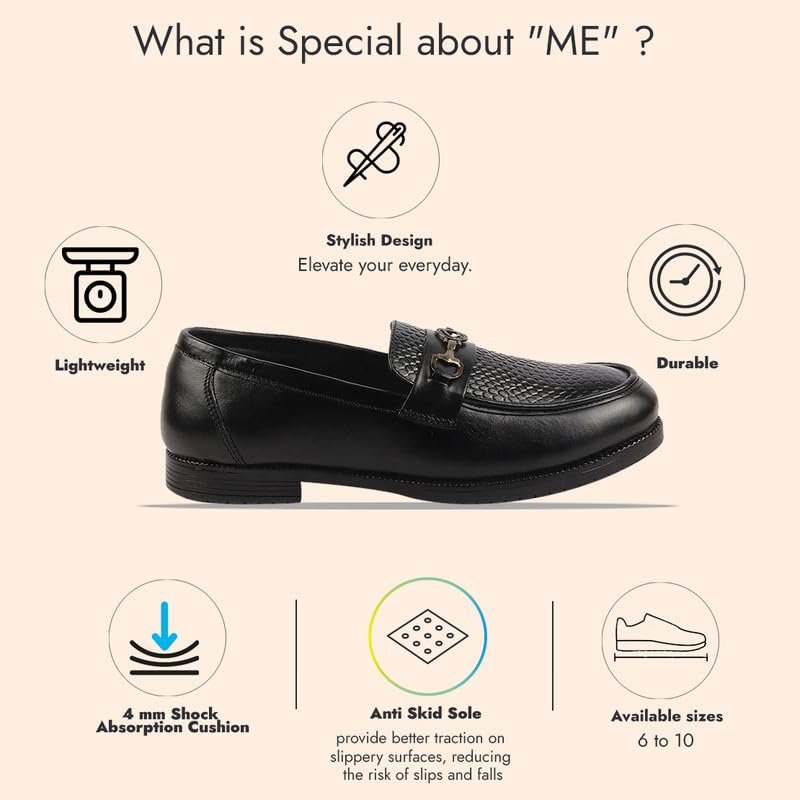 Image of FAUSTO Men Leather Pull-On Loafers
