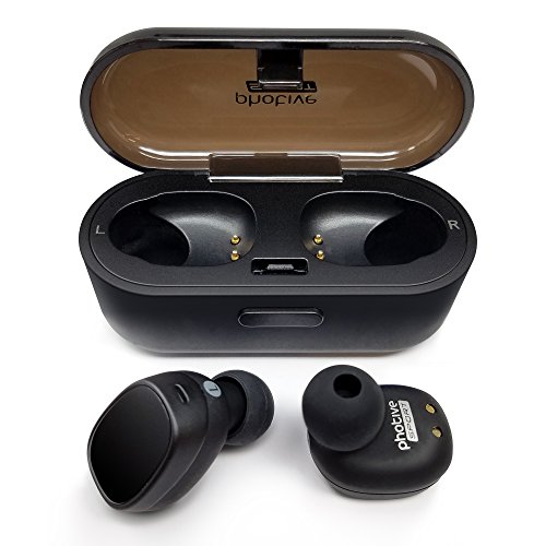 Photive TWS-01 True Wireless Earbuds Stereo Bluetooth Headphones with Charging Case. Premium Sound - - //coolthings.us