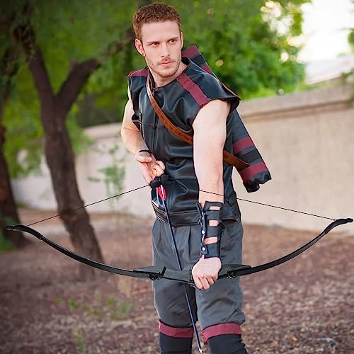 Toparchery Archery 57 Inch Takedown Youth Recurve Bow Hunting Black Long Bow For Beginner Teenagers Right Left Hand Black thumb #6