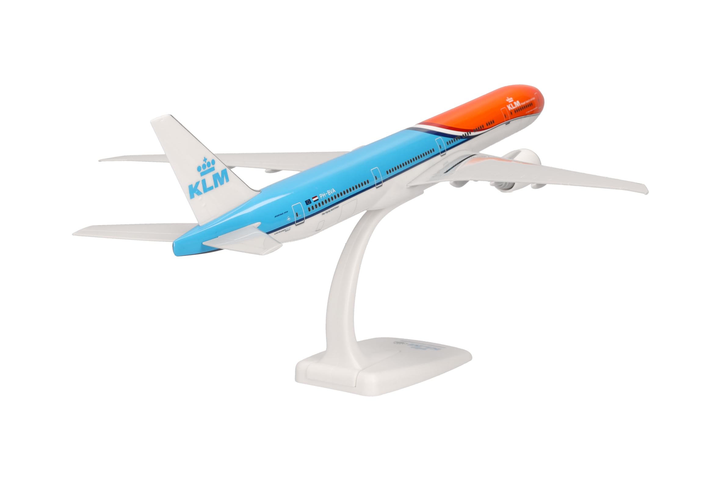 Herpa Snap-fit Airplane Model Boeing 777-300ER KLM Orange Pride on