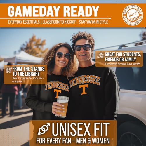 Image of NCAA College Sweatshirt Fleece Crewneck Pullover for Men and Women | Officially licensed NCAA college gameday crewneck pullover - 9 oz fleece lined sweatshirt with arch and logo design