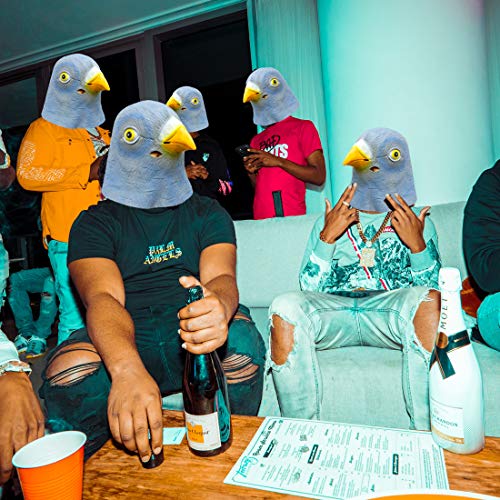 Creepyparty 43227-1328 Pigeon Mask Costume Novelty Halloween Costume Party Animal Mask Latex Birds Head Mask Pigeon Mask thumb #1