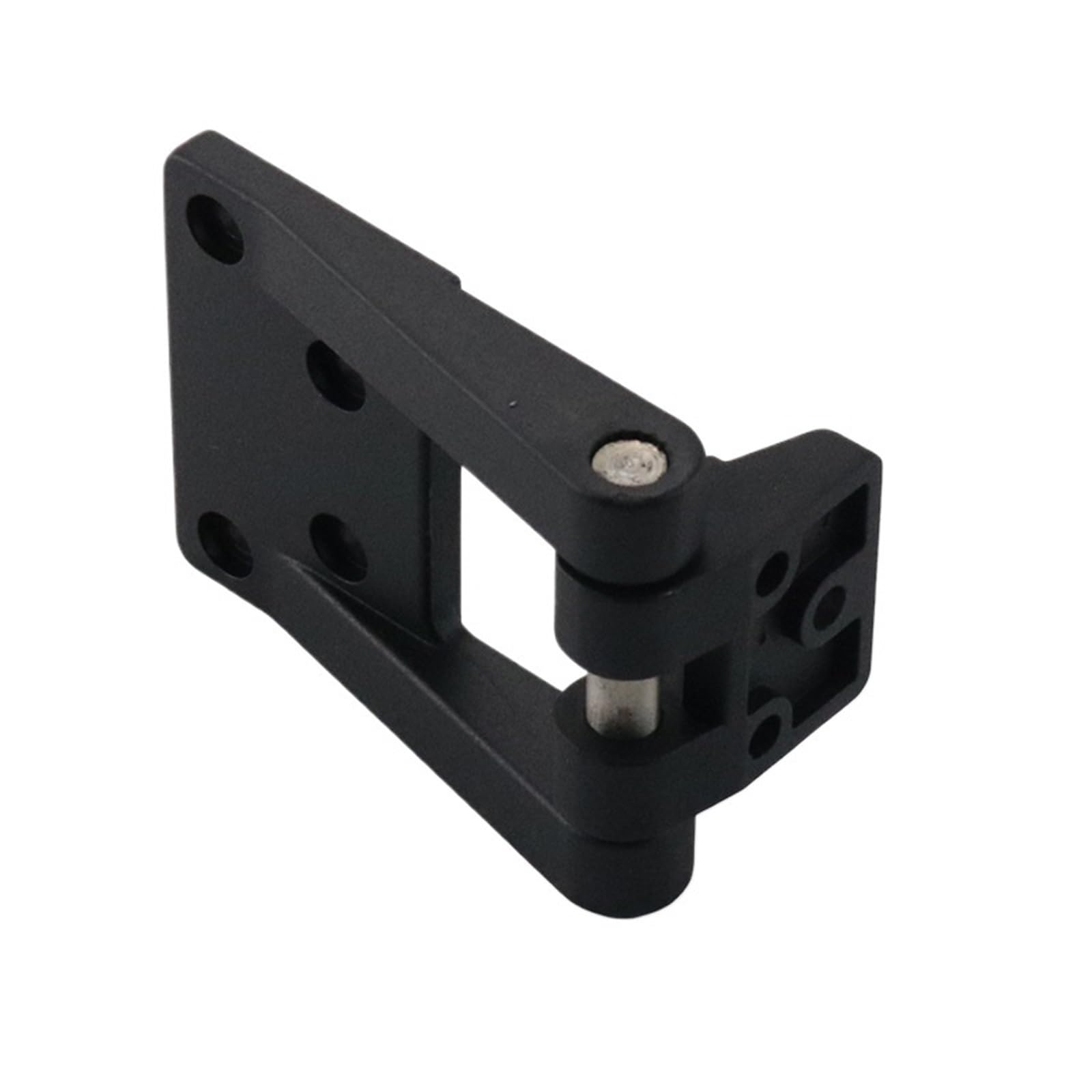 Rwgbsfjq T-Shaped Zinc Alloy Black External Hinge Corner Rotary Industrial Chassis Cabinet Door 1Pcs
