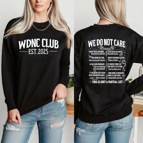 We Do Not Care Club Sweatshirt WDNC Club Sweatshirt Retro2
