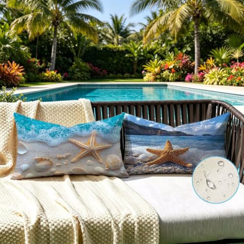 Coussin canapé imperméable extérieur housse oreiller rectangulaire 50x80