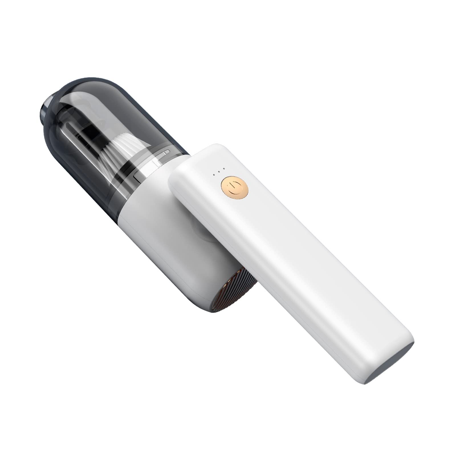 Aspirateur de voiture portable 12000Pa blanc sans fil avec LED