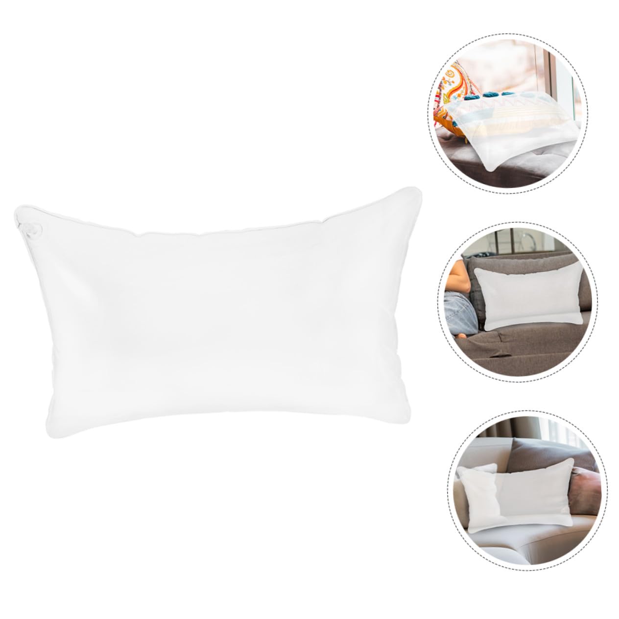 Outanaya Aufblasbares Kissen Camping Sofakissen Transparent 50x70cm Leicht Tragbar Vielseitig für Reisen Outdoor