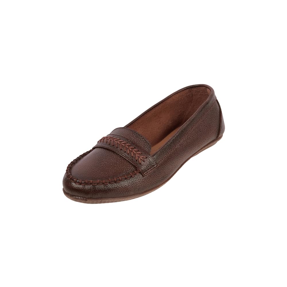 Women Synthetic Leather Loafer Shoes