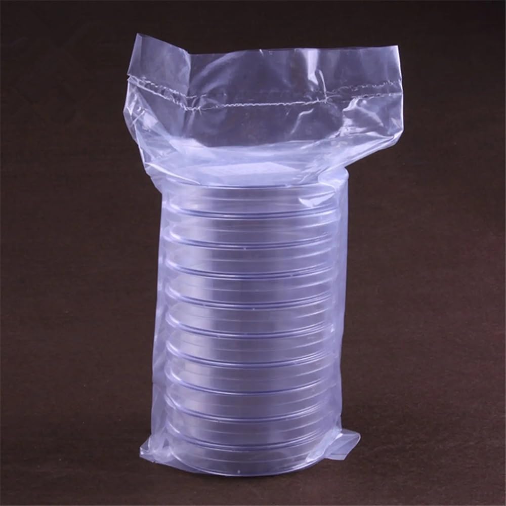 Vetreria da laboratorio 10 pezzi/lotto di piatti di plastica monouso da 90 mm con coperchio in PS