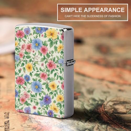 Estuche clásico para encendedor cobre con patrón floral miniatura 6