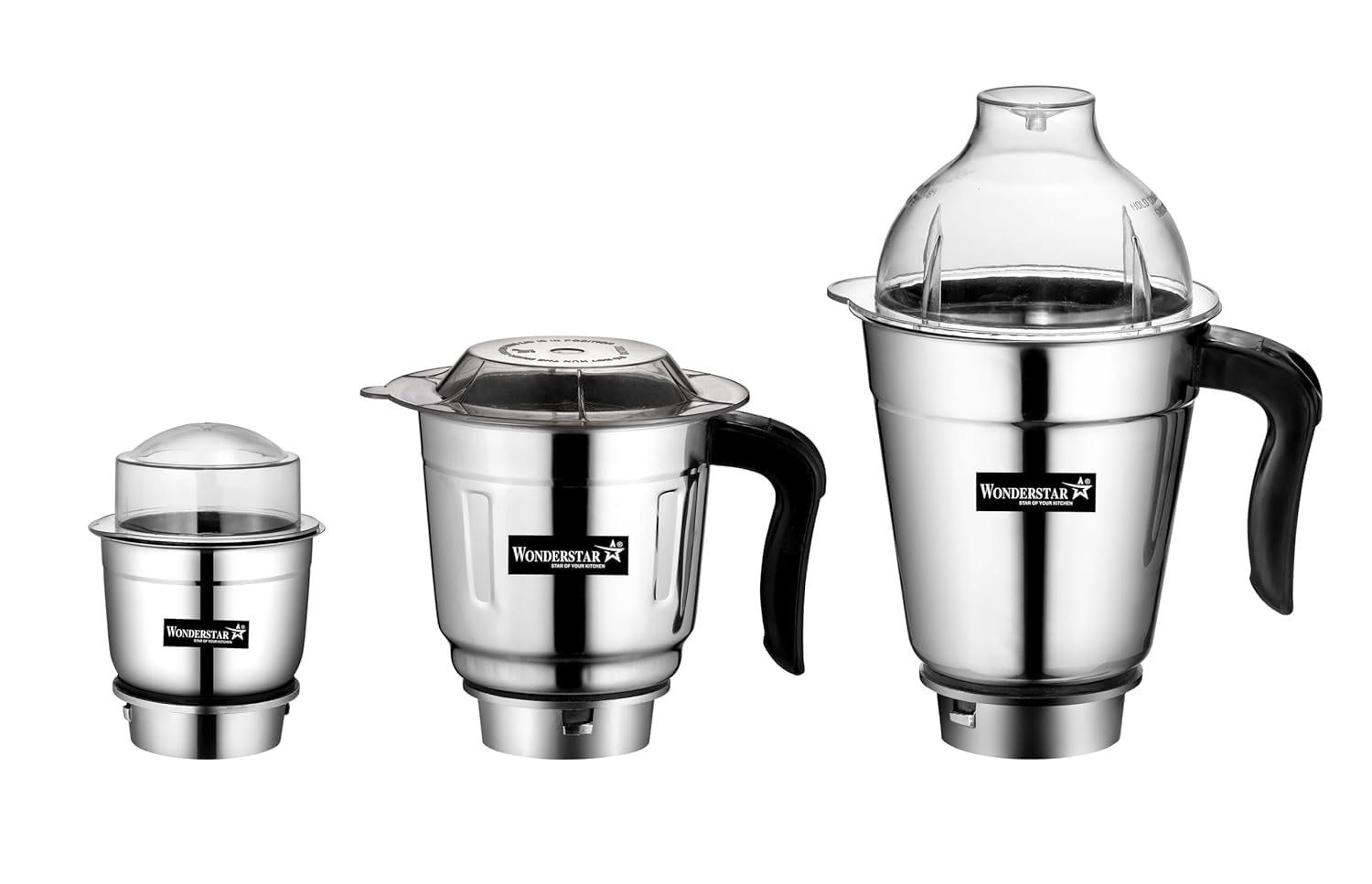 MIXER GRINDER 3 pc jar set multi, dry & liquid jar (Heavy) for BAJAJ/PREETHI/PRESTIGE/ACTIVA/SUMEET/ORIENT/Crompton/LifeLong MIXER GRINDER (400ML+1000ML+1500ML STEEL)||aluminium alloy base-picture-18