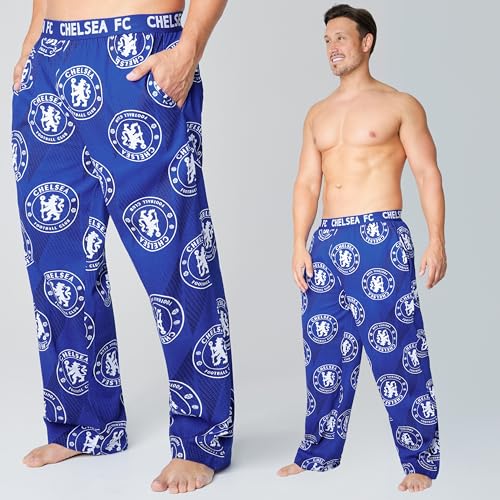 Chelsea FC Mens Pyjamas - Comfy Nightwear Pyjama Bottoms for Men Teenagers Lounge Wear Cotton PJs Gifts for Men3