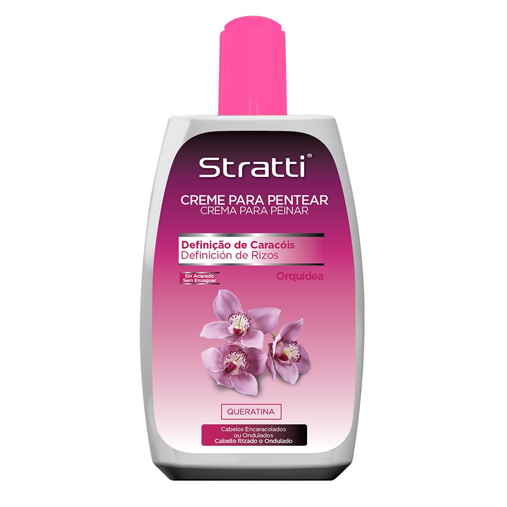 Pack Mantenimiento Stratti Orquídea & Keratina con Colágeno 6 productos - Champú sin sal + Mascarilla + Acondicionador + Crema de peinar + Carga de tratamiento + Gorra térmica