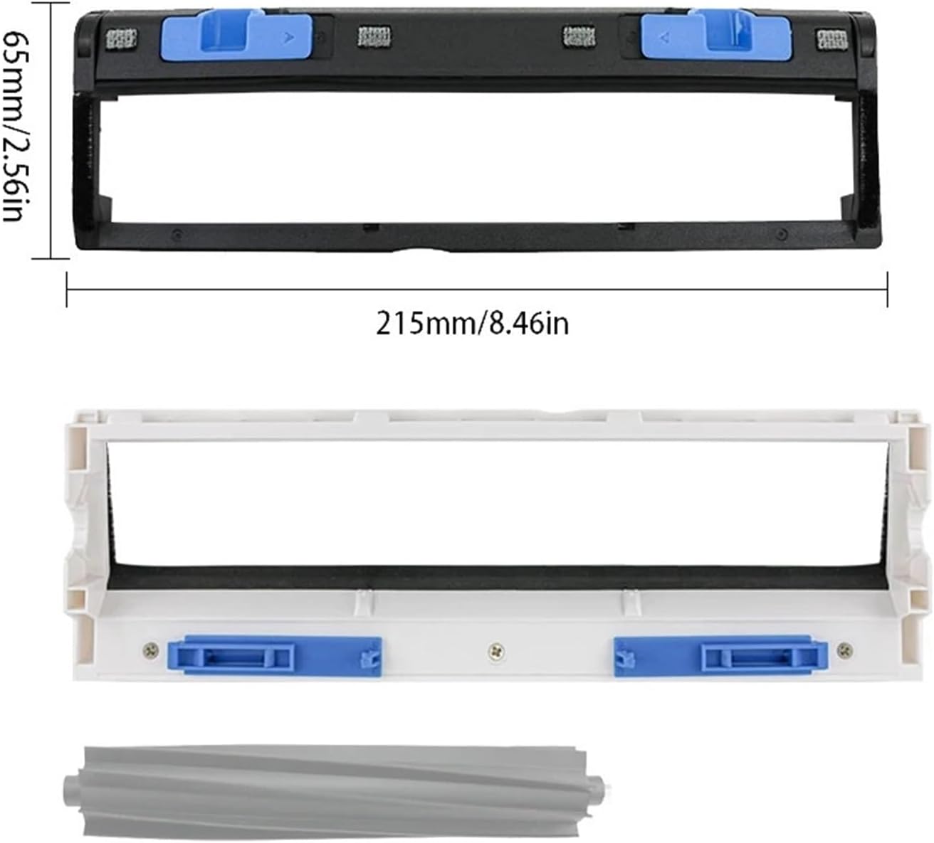 Brush Main Brush Cover Accessories, Compatible for Ecovacs DEEBOT X2、X2 PRO Robot Vacuum Cleaner Rubber X2 Omni、X2 Pro Plus、DE86(10)