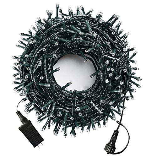 29V LED Christmas String Lights Outdoor Tree Lights 134Ft 360LED UL Certified End-to-End Plug, 8 Modes Waterproof Outdoor Indoor Fairy Lights for Christmas Tree, Patio, Wedding, Party(Warm White)
