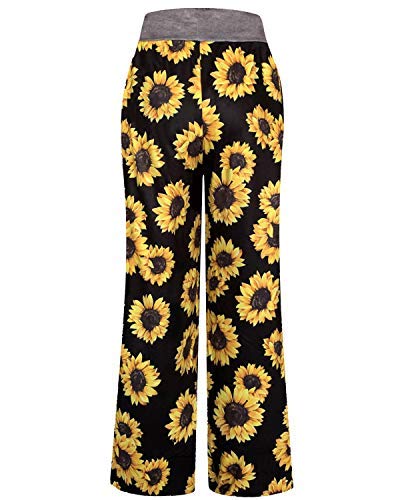 Image of NEWCOSPLAY Women's Comfy Pajama Pants Casual Drawstring Palazzo Lounge Wide Leg Pants
