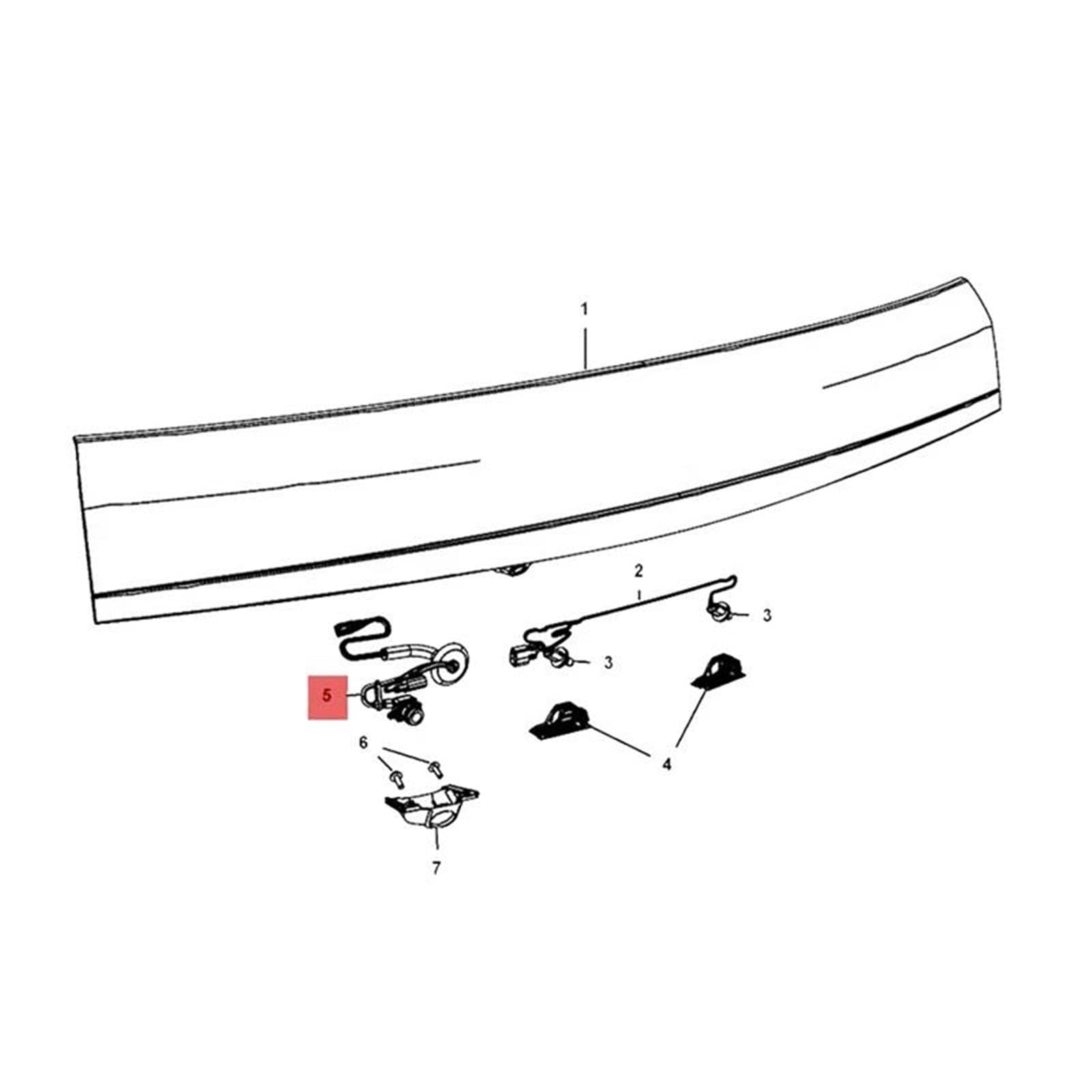 Cámara De Visión Trasera para Coche, Asistencia Estacionamiento 4672639AA Grand para Cherokee 2011-2020