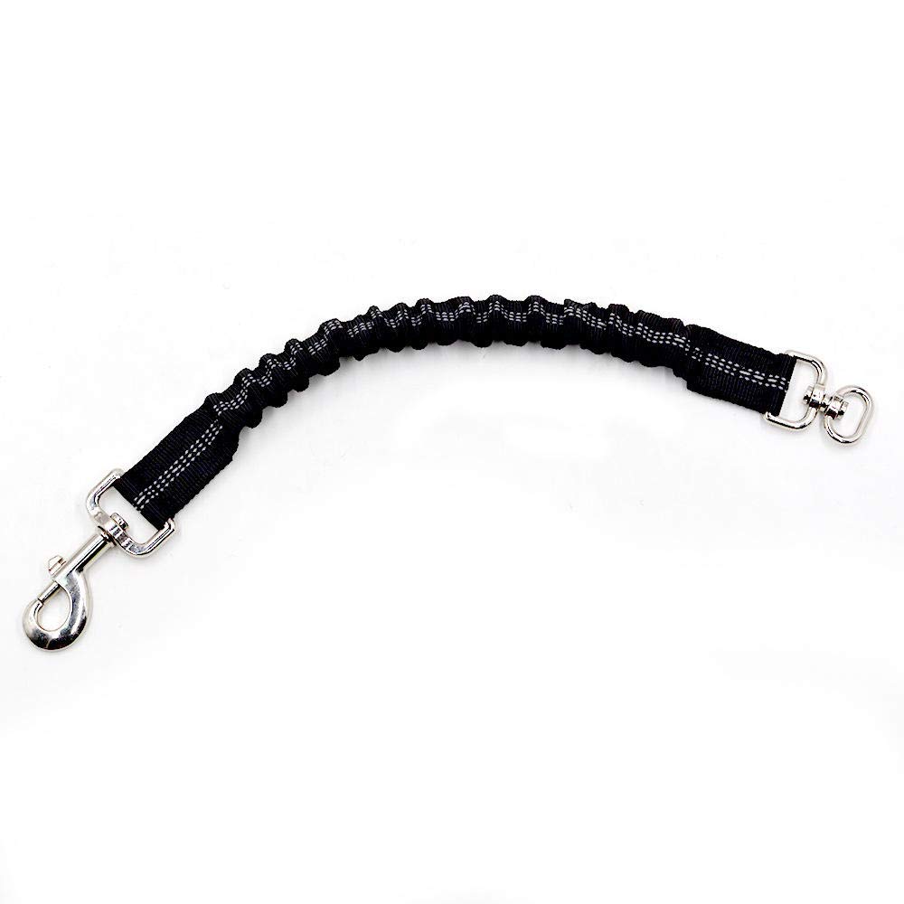 Correas Cortas for Perros, Correa Corta Resistente, Cuerda de tracción, Extensible Alta Elasticidad, Luminosa for Gatos, Reflectante, Gris(Black)