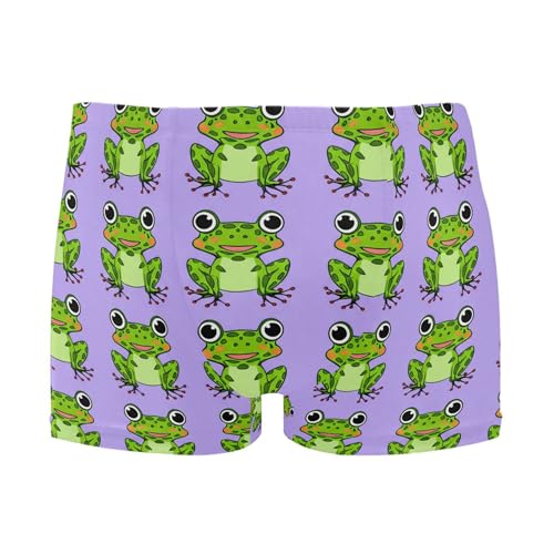 Cute Frog Mens Swim Trunk Swimwear Bathing Suit Swim Brief Square Leg Board Short S B0405228
